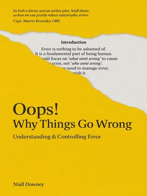 cover image of Oops! Why Things Go Wrong